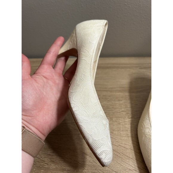 Special Occasions Classic 80s/90s Style Wedding Shoes Size 6B (used, in box) - Picture 7 of 11